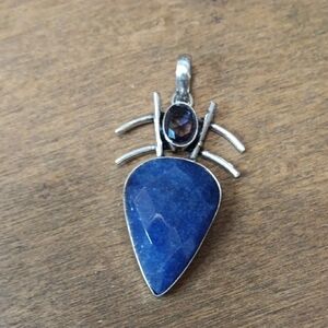 Elegant Blue and Silver Pendant